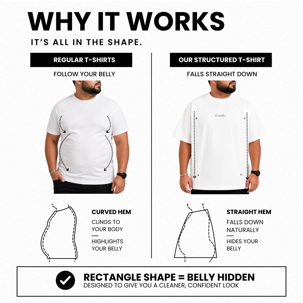 The Structured Tee, made for bigger bodies