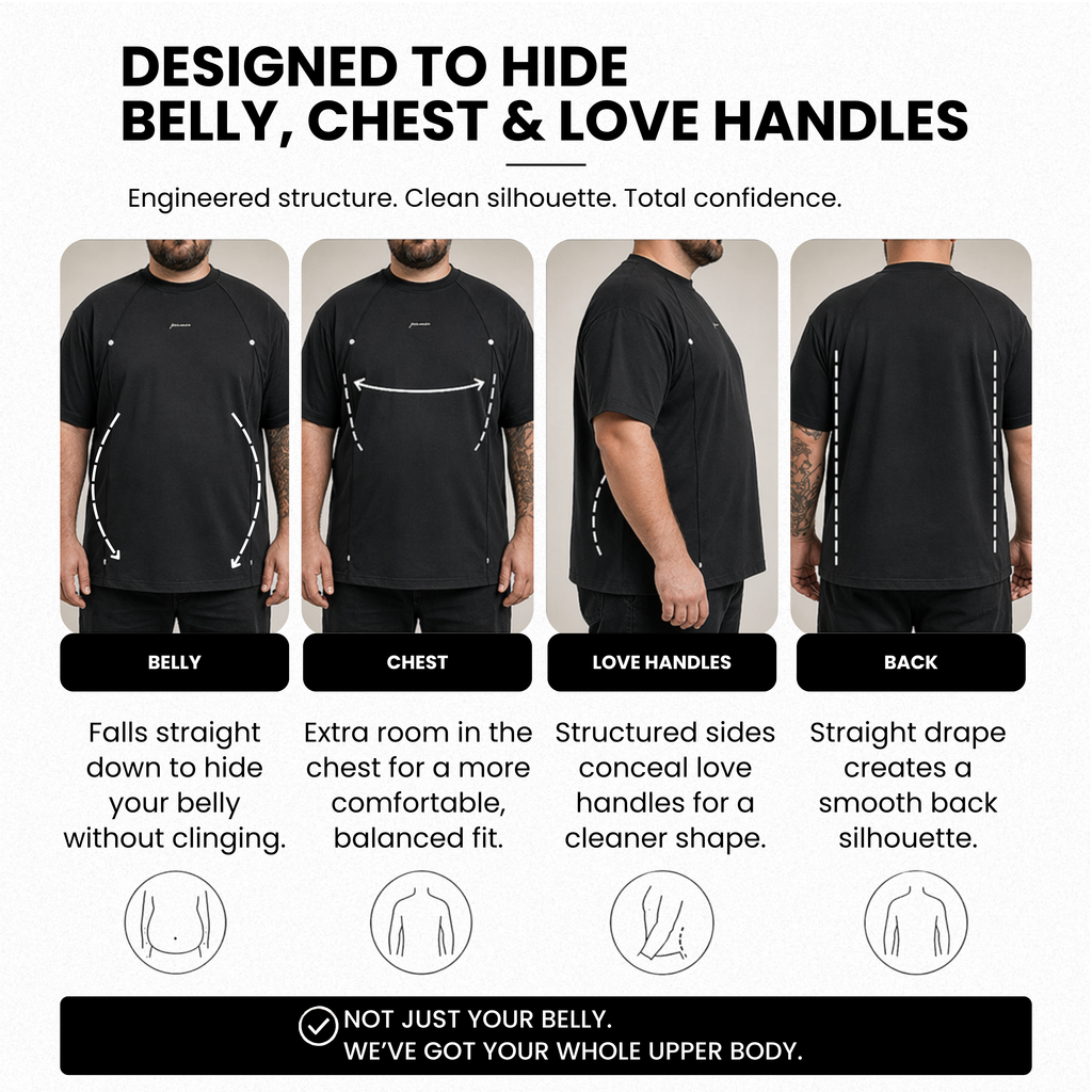 The Structured Tee, made for bigger bodies